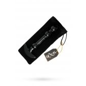 Элегантный чёрный анальный стимулятор с шариками на стволе - 15,5 см. - Sexus