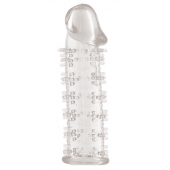 Гелевая прозрачная насадка с шипами - 12 см. - Toyfa Basic - в Санкт-Петербурге купить с доставкой