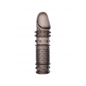 Дымчатая закрытая насадка ToyFa XLover с чешуйками и пупырышками - 13,5 см. - ToyFa - в Санкт-Петербурге купить с доставкой