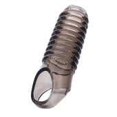 Дымчатая насадка с рёбрышками и подхватом мошонки ToyFa XLover - 12,5 см. - ToyFa - в Санкт-Петербурге купить с доставкой