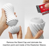 Мастурбатор FLEX Silky White с мягким рельефом - Tenga - в Санкт-Петербурге купить с доставкой
