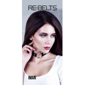 Чёрный чокер-кляп Iman Black - Rebelts - купить с доставкой в Санкт-Петербурге