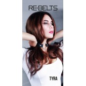Чёрный кожаный чокер-кляп Tyra Black - Rebelts - купить с доставкой в Санкт-Петербурге