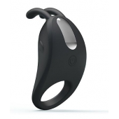 Чёрное эрекционное кольцо с вибрацией Rabbit Vibrator - Baile - в Санкт-Петербурге купить с доставкой