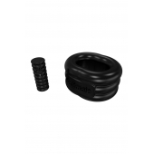 Чёрное эрекционное виброкольцо Stretch - Bathmate - в Санкт-Петербурге купить с доставкой