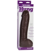 Большая насадка для трусиков Vac-U-Lock Realistic Hung - 31,7 см. - Doc Johnson - купить с доставкой в Санкт-Петербурге