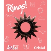 Чёрное эрекционное кольцо Rings Cristal - Lola Games - в Санкт-Петербурге купить с доставкой