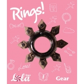 Чёрное эрекционное кольцо Rings Gear - Lola Games - в Санкт-Петербурге купить с доставкой