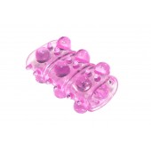 Розовая насадка на пенис Rings Armour - Lola Games - в Санкт-Петербурге купить с доставкой