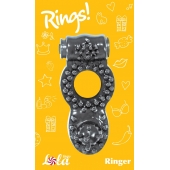 Чёрное эрекционное кольцо Rings Ringer - Lola Games - в Санкт-Петербурге купить с доставкой