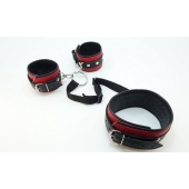 Кожаный БДСМ-набор - БДСМ Арсенал - купить с доставкой в Санкт-Петербурге