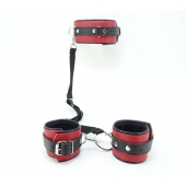 Кожаный БДСМ-набор - БДСМ Арсенал - купить с доставкой в Санкт-Петербурге