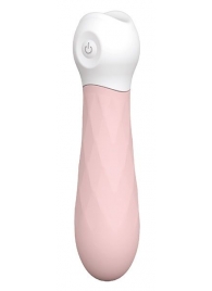 Розовый мини-вибромассажер Diamond Baby Boo - 11 см. - Dream Toys