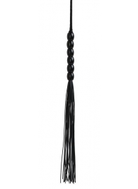Черная силиконовая мини-плеть - 22 см. - Джага-Джага - купить с доставкой в Санкт-Петербурге