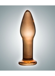 Оранжево-золотистая стеклянная пробка - 10,5 см. - Rubber Tech Ltd