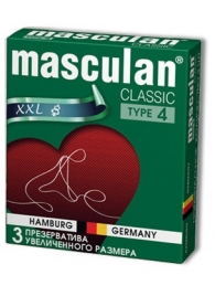 Розовые презервативы Masculan Classic XXL увеличенного размера - 3 шт. - Masculan - купить с доставкой в Санкт-Петербурге
