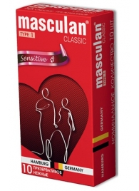 Розовые презервативы Masculan Classic Sensitive - 10 шт. - Masculan - купить с доставкой в Санкт-Петербурге
