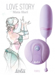 Сиреневое виброяйцо Mata Hari с пультом ДУ - Lola Games