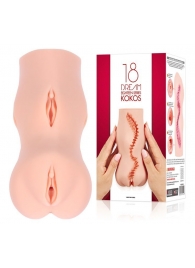 Телесный мастурбатор-вагина с двойным слоем - KOKOS - в Санкт-Петербурге купить с доставкой