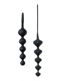 Набор из 2 чёрных анальных цепочек Satisfyer Beads - Satisfyer