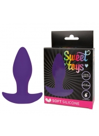 Фиолетовая анальная втулка Sweet Toys - 8,5 см. - Bior toys