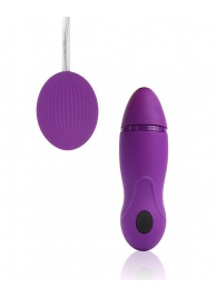 Фиолетовое виброяйцо Cosmo с пультом управления на проводе - Cosmo