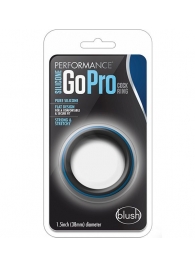 Черно-синее эрекционное кольцо Silicone Go Pro Cock Ring - Blush Novelties - в Санкт-Петербурге купить с доставкой