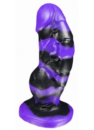 Черно-фиолетовый фаллоимитатор Мартин medium - 24,5 см. - Erasexa - купить с доставкой в Санкт-Петербурге