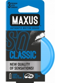 Классические презервативы в железном кейсе MAXUS Classic - 3 шт. - Maxus - купить с доставкой в Санкт-Петербурге
