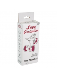 Пудра для игрушек Love Protection с ароматом вишни - 15 гр. - Lola Games - купить с доставкой в Санкт-Петербурге