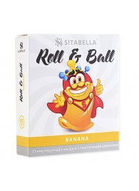 Стимулирующий презерватив-насадка Roll   Ball Banana - Sitabella - купить с доставкой в Санкт-Петербурге