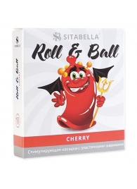 Стимулирующий презерватив-насадка Roll   Ball Cherry - Sitabella - купить с доставкой в Санкт-Петербурге