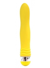 Желтый эргономичный вибратор Sexy Friend - 17,5 см. - Bior toys