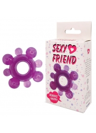 Фиолетовое эрекционное кольцо Sexy Friend - 1137 - в Санкт-Петербурге купить с доставкой