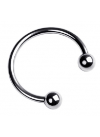 Серебристая подкова на головку пениса - ToyFa - купить с доставкой в Санкт-Петербурге