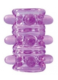 Открытая фиолетовая насадка на пенис Crystal Sleeve - 5,5 см. - Erowoman-Eroman - в Санкт-Петербурге купить с доставкой