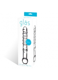 Стеклянная прозрачная палочка-фаллос, 18 см - Glas