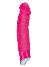 Розовый реалистичный вибратор с 7 режимами - 16 см. - Erotic Fantasy