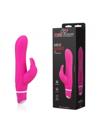 Розовый силиконовый вибратор со стимулятором клитора - 21 см. - Erotic Fantasy