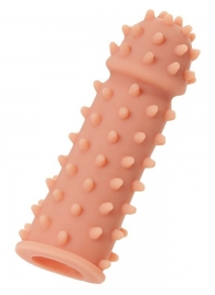 Телесная реалистичная насадка KOKOS Extreme Sleeve 03 с дополнительной стимуляцией - 12,7 см. - KOKOS - в Санкт-Петербурге купить с доставкой