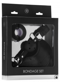 Оригинальный набор Bondage Set: маска, кляп-шарик и скотч - Shots Media BV - купить с доставкой в Санкт-Петербурге