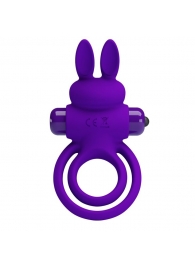Фиолетовое эрекционное кольцо с вибростимуляцией клитора Vibrant Penis Ring III - Baile - в Санкт-Петербурге купить с доставкой