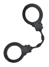 Черные силиконовые наручники A-Toys без ключа - A-toys - купить с доставкой в Санкт-Петербурге