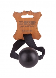 Черный кляп-шар на ремешках с пряжками - Sitabella - купить с доставкой в Санкт-Петербурге