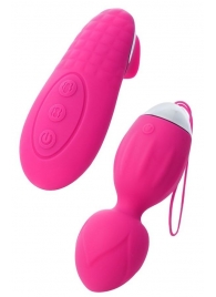 Розовые виброшарики TELLA с пультом-стимулятором - ToyFa в Санкт-Петербурге Розовые виброшарики TELLA с пультом-стимулятором - ToyFa