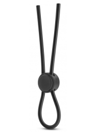 Черное силиконовое лассо на пенис SILICONE LOOP COCK RING - Blush Novelties - в Санкт-Петербурге купить с доставкой