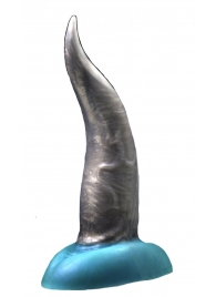 Черно-голубой фаллоимитатор  Дельфин small  - 25 см. - Erasexa - купить с доставкой в Санкт-Петербурге