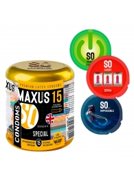 Презервативы с точками и рёбрами в металлическом кейсе MAXUS Special - 15 шт. - Maxus - купить с доставкой в Санкт-Петербурге