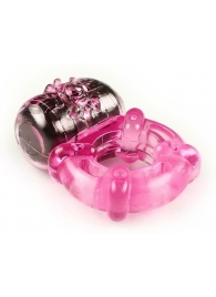 Розовое эрекционное кольцо c вибропулей - Brazzers - в Санкт-Петербурге купить с доставкой