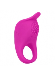 Ярко-розовое эрекционное виброкольцо Silicone Rechargeable Teasing Enhancer - California Exotic Novelties - в Санкт-Петербурге купить с доставкой